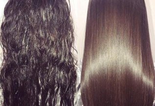 Кератиновое выпрямление волос и полировка