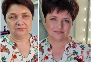 Коррекция бровей+ построение формы + окрашивание -1000р