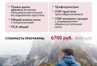 Диагностическая программа «Здоровье предстательной железы»