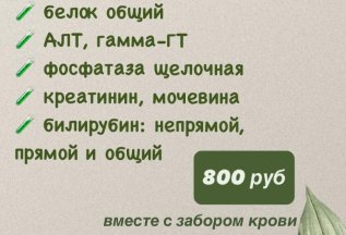 Комплекс анализов по акции 