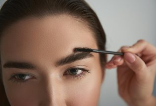 Коррекция + окрашивание бровей за 890 руб