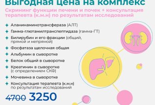 Чекап «Скрининг функции печени и почек»