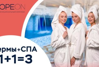 1+1=3 билета в Термы + СПА «Мореон»