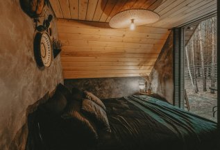 Лодж #4 с панорамным видом на лес