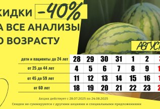 -40% на все анализы