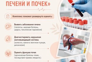 Комплекс анализов «Обследование функции печени и почек»