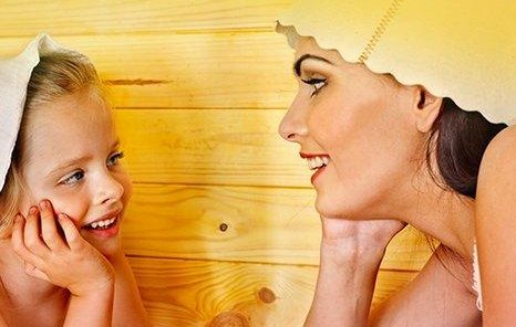 Семейная баня: парение для ребенка бесплатно