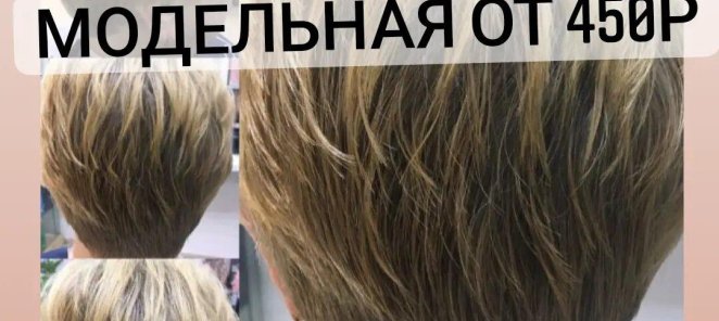 Акция! Стрижка модельная от 450р!
