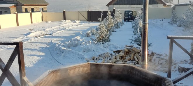 Горячая купель по специальной цене на всё время отдыха!