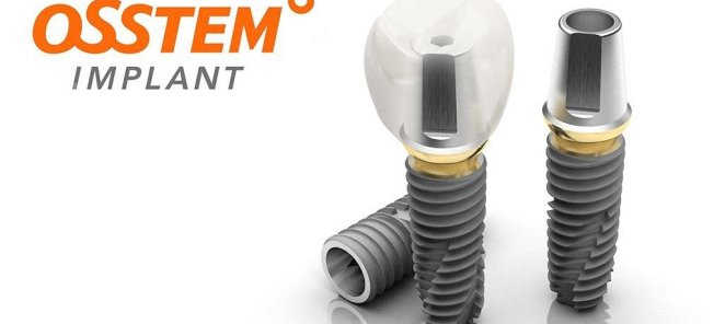 Имплантант osstem + коронка циркониевая 