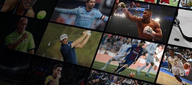 Спортивные трансляции на телевизоре 65''
