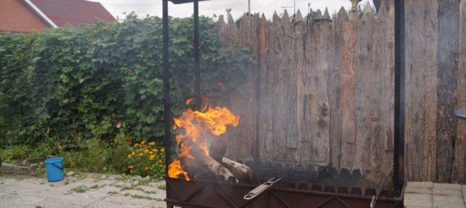 Беседка с мангальной зоной для большой компании!