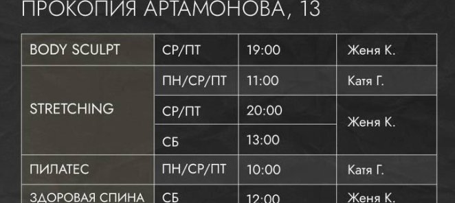 набор на ФИТНЕС НАПРАВЛЕНИЯ