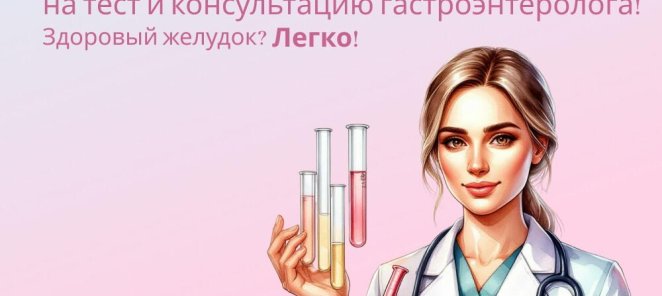 -25% на Helicobacter pylori тест + консультацию врача