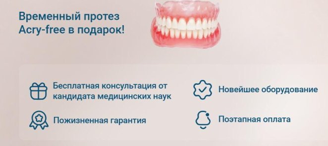 Имплантация всех зубов за 1 день по технологии ALL-ON-4