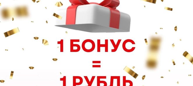 1 бонус - 1рубль