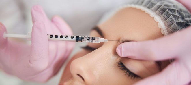 Botox: лоб + межбровье