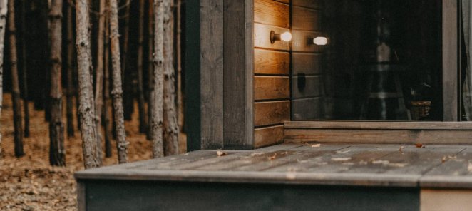 Лодж A-Frame 1, 2 с камином, панорамной парной и купелью