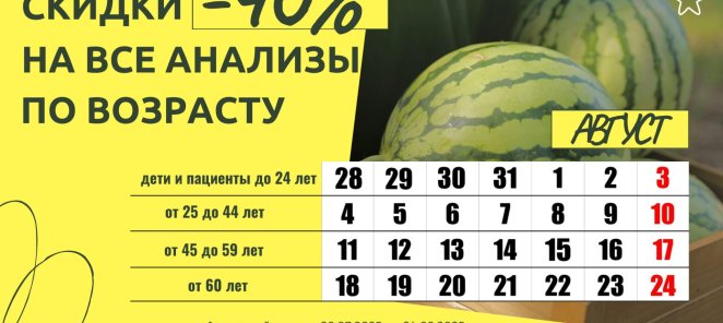 -40% на все анализы