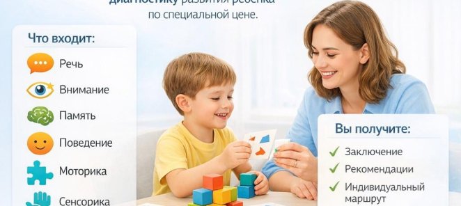 Скидка 33% на комплексную диагностику ребенка - 4990 руб.